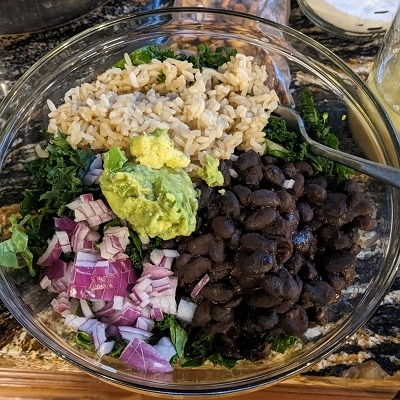 Romaine kale salad